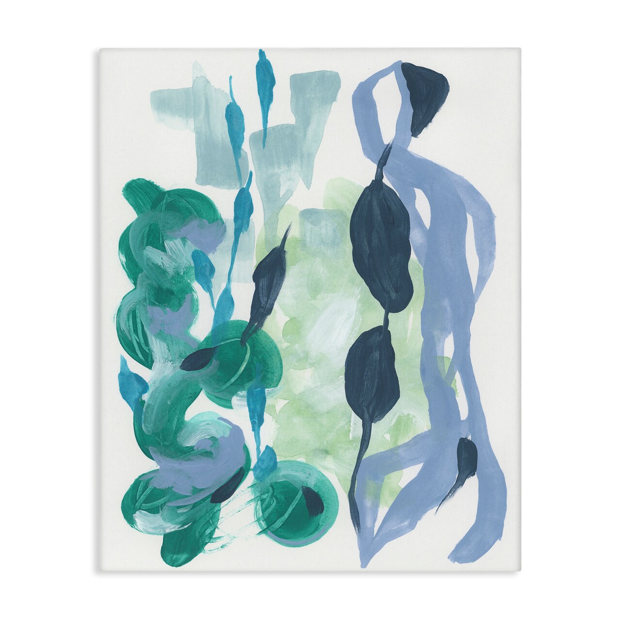 Stupell Industries Vegetative Paint Shapes Canvas Wall Art Design by June Erica Vess